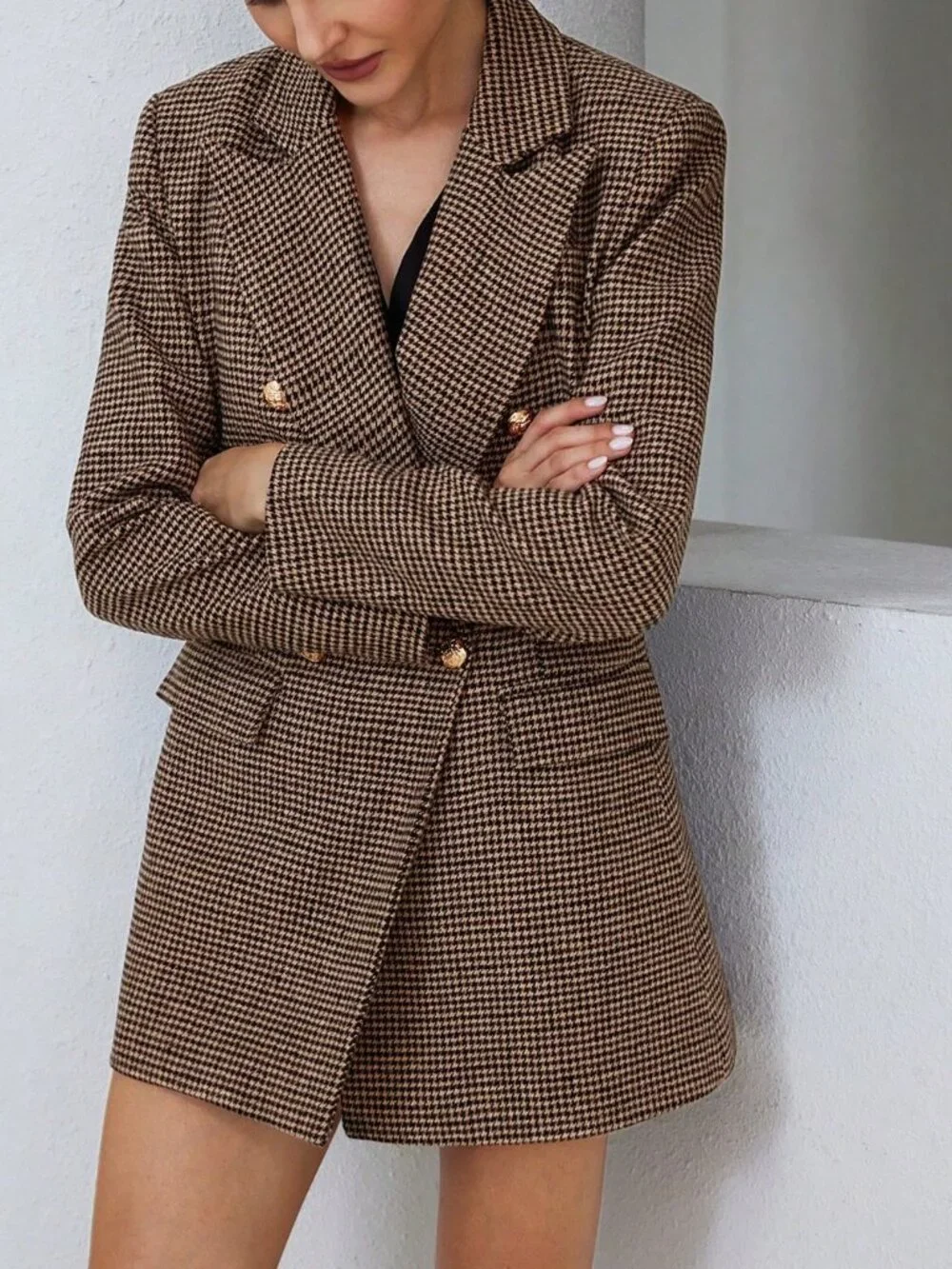 Multicolor Elegant Women's Blazer Jacket